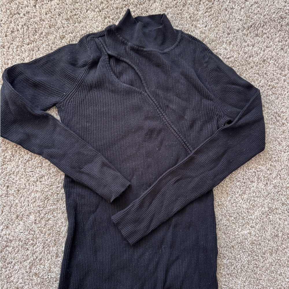 Black Turtleneck Sweater